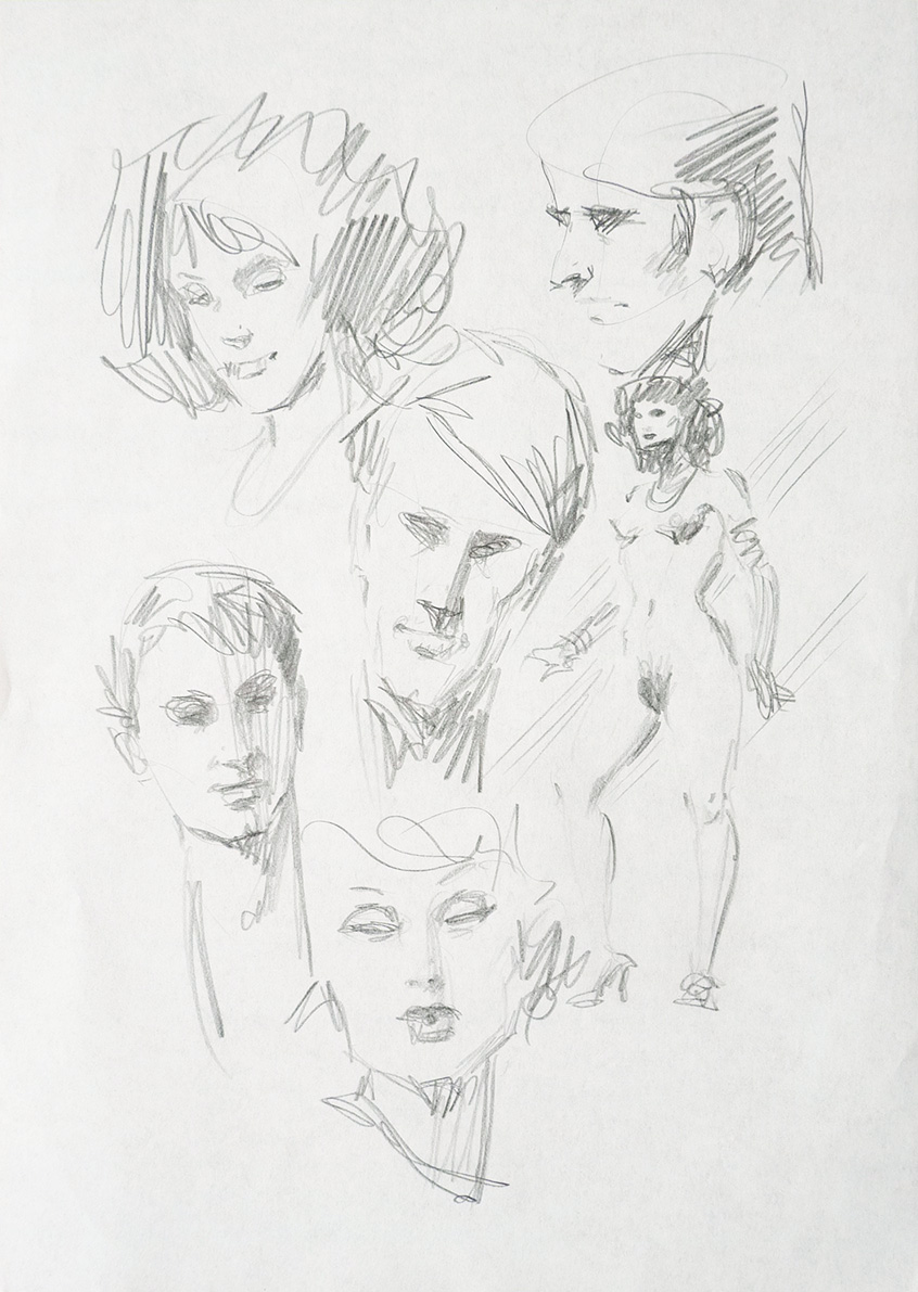 Martin George | Croquis divers | Original-Art.fr